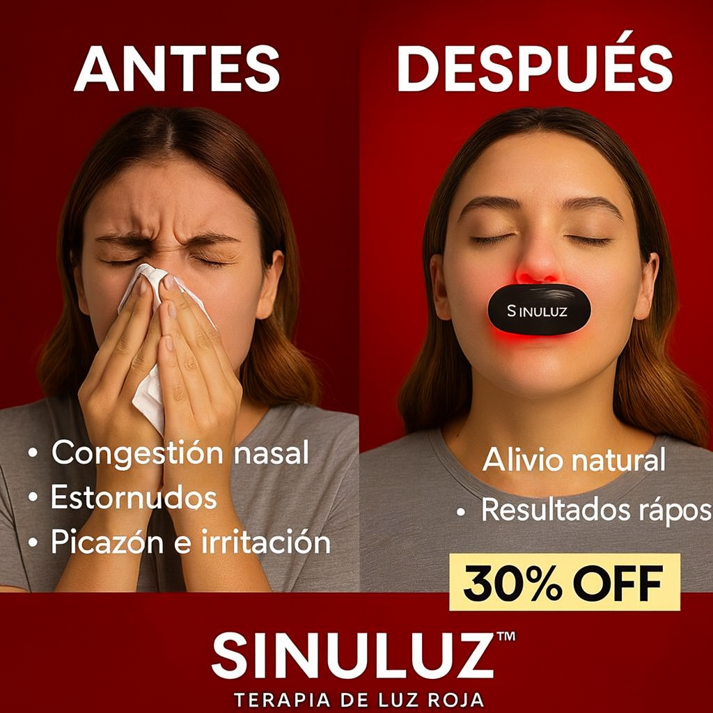 Dispositivo SinuLuz en uso